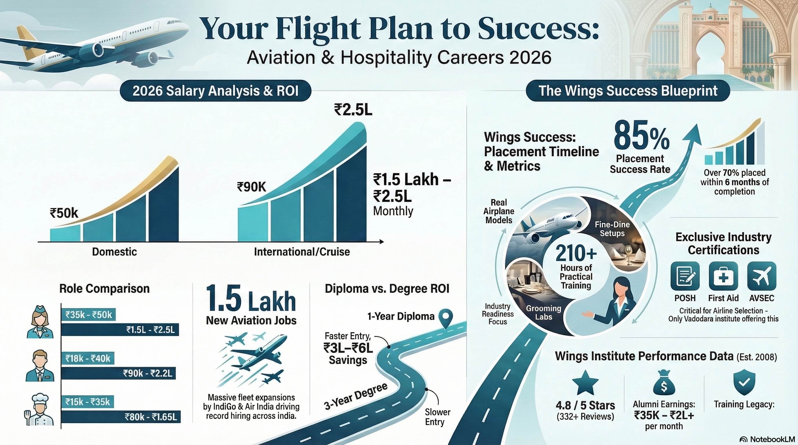 Travel and Tourism Course with Placement 2026: Training + Job Guarantee Guide - Travel & Tourism career guide from Wings Institute Vadodara Gujarat